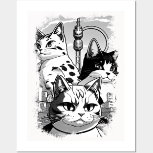 Three Cats Posters and Art